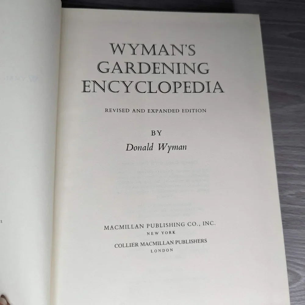 Vintage Wyman's Gardening Encyclopedia Hard Cover